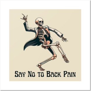 Chiropractor back pain dance Posters and Art